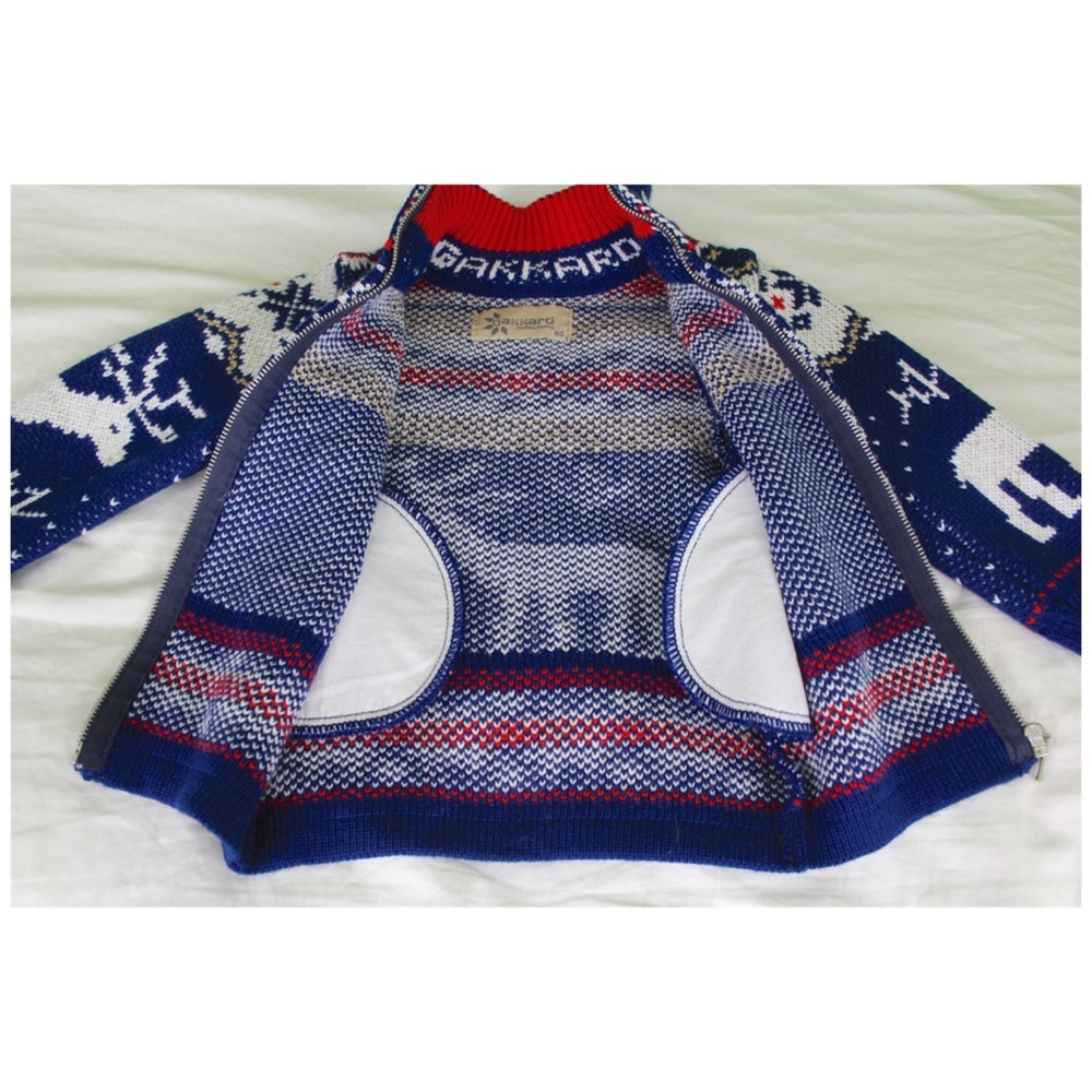 SOLD. Gakkard Nordic Zip Sweater Boys 2T Elk Buck - Picture 2 of 8